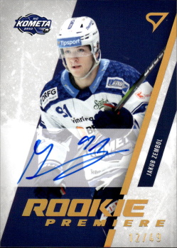Jakub Zembol Kometa Brno Tipsport ELH 2023/24 SportZoo 1. serie Rookie Premiere Auto /49 #RPS-JZ