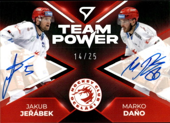 Jerabek Dano Trinec Tipsport ELH 2023/24 SportZoo 1. serie Team Power - Dual Auto /25 #TPS-TRI