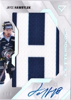 Jayce Hawryluk Liberec Tipsport ELH 2023/24 SportZoo 1. serie Letterology Auto /9 #LL-JH