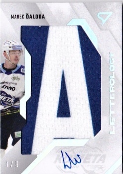 Marek Daloga Kometa Brno Tipsport ELH 2023/24 SportZoo 1. serie Letterology Auto /9 #LL-MD