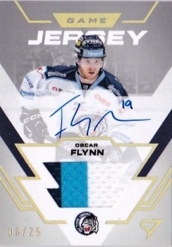 Oscar Flynn Liberec Tipsport ELH 2023/24 SportZoo 1. serie Game Jersey Auto /25 #GJS-OF