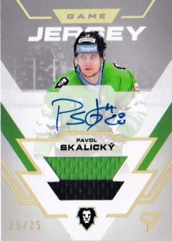 Pavol Skalicky Mlada Boleslav Tipsport ELH 2023/24 SportZoo 1. serie Game Jersey Auto /25 #GJS-PS