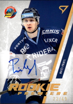 Matej Pribyl Vitkovice Tipsport ELH 2023/24 SportZoo 1. serie Rookie Premiere Auto /49 #RPS-MP