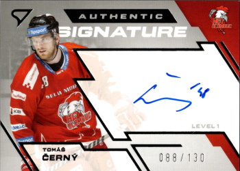 Tomas Cerny Olomouc Tipsport ELH 2023/24 SportZoo 1. serie Authentic Signature Level 1 /130 #SL1-TC