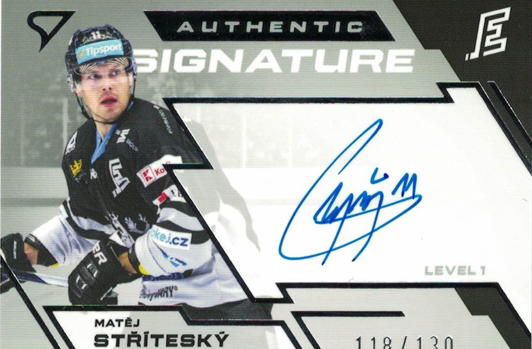 Matej Stritesky Karlovy Vary Tipsport ELH 2023/24 SportZoo 1. serie Authentic Signature Level 1 /130 #SL1-MS