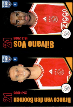 Branco Van den Boomen / Silvano Vos AFC Ajax samolepka Panini FIFA 365 2024 #124