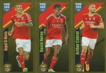 Angel Di Maria / David Neres / Arthur Cabral SL Benfica samolepka Panini FIFA 365 2024 #401