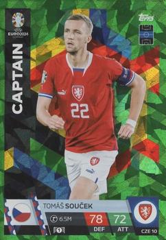 Tomas Soucek Czech Republic Topps Match Attax EURO 2024 Captain Green Emerald #CZE10