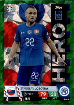 Stanislav Lobotka Slovakia Topps Match Attax EURO 2024 Hero Green Emerald #SVK9