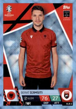 Berat Djimsiti Albania Topps Match Attax EURO 2024 Blue Crystal #ALB2