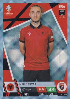 Mario Mitaj Albania Topps Match Attax EURO 2024 Blue Crystal #ALB6