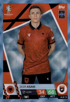 Jasir Asani Albania Topps Match Attax EURO 2024 Blue Crystal #ALB13