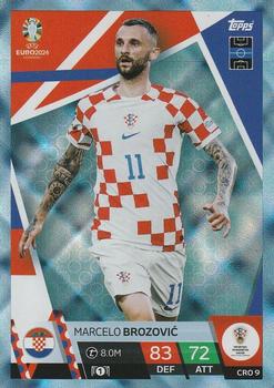 Marcelo Brozovic Croatia Topps Match Attax EURO 2024 Blue Crystal #CRO9