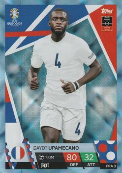 Dayot Upamecano France Topps Match Attax EURO 2024 Blue Crystal #FRA3
