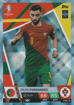Bruno Fernandes Portugal Topps Match Attax EURO 2024 Blue Crystal #POR12