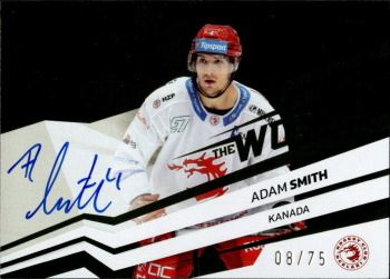Adam Smith Trinec Tipsport ELH 2023/24 SportZoo 2. serie Around the World AUTO /75 #AWS-AS