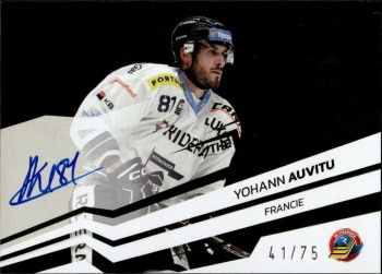 Yohann Auvitu Vitkovice Tipsport ELH 2023/24 SportZoo 2. serie Around the World AUTO /75 #AWS-YA