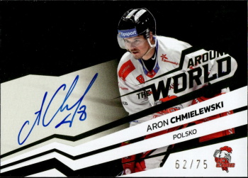 Aron Chmielewski Olomouc Tipsport ELH 2023/24 SportZoo 2. serie Around the World AUTO /75 #AWS-AC