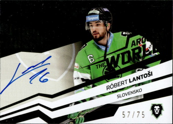 Robert Lantosi Mlada Boleslav Tipsport ELH 2023/24 SportZoo 2. serie Around the World AUTO /75 #AWS-RL