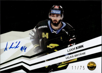 Liam Kirk Litvinov Tipsport ELH 2023/24 SportZoo 2. serie Around the World AUTO /75 #AWS-LK