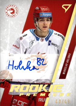 Miroslav Holinka Trinec Tipsport ELH 2023/24 SportZoo 2. serie Rookie Premiere AUTO /49 #RPS-MH