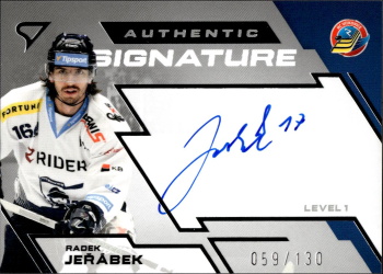 Radek Jerabek Vitkovice Tipsport ELH 2023/24 SportZoo 2. serie Authentic Signature Level 1 /130 #SL1-RJ
