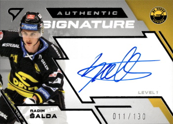 Radim Salda Litvinov Tipsport ELH 2023/24 SportZoo 2. serie Authentic Signature Level 1 /130 #SL1-RS