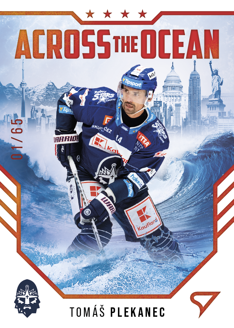 Tomas Plekanec Kladno Tipsport ELH 2023/24 SportZoo 2. serie Across the Ocean /65 #AO-18