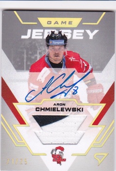 Aron Chmielewski Olomouc Tipsport ELH 2023/24 SportZoo 2. serie Game Jersey AUTO /25 #GJS-AC
