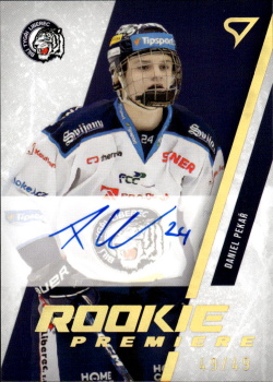Daniel Pekar Liberec Tipsport ELH 2023/24 SportZoo 2. serie Rookie Premiere AUTO /49 #RPS-DP