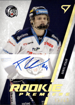 Daniel Pekar Liberec Tipsport ELH 2023/24 SportZoo 2. serie Rookie Premiere AUTO /49 #RPS-DP