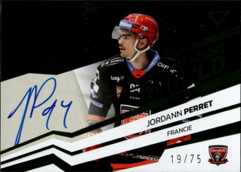 Jordann Perret Hradec Kralove Tipsport ELH 2023/24 SportZoo 2. serie Around the World AUTO /75 #AWS-JP
