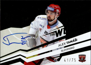 Alex Tamasi Hradec Kralove Tipsport ELH 2023/24 SportZoo 2. serie Around the World AUTO /75 #AWS-AT