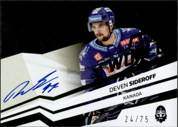 Deven Sideroff Kladno Tipsport ELH 2023/24 SportZoo 2. serie Around the World AUTO /75 #AWS-DS