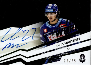 Chris Martenet Kladno Tipsport ELH 2023/24 SportZoo 2. serie Around the World AUTO /75 #AWS-CM