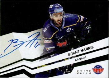 Brant Harris Ceske Budejovice Tipsport ELH 2023/24 SportZoo 2. serie Around the World AUTO /75 #AWS-BH