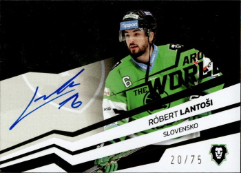 Robert Lantosi Mlada Boleslav Tipsport ELH 2023/24 SportZoo 2. serie Around the World AUTO /75 #AWS-RL