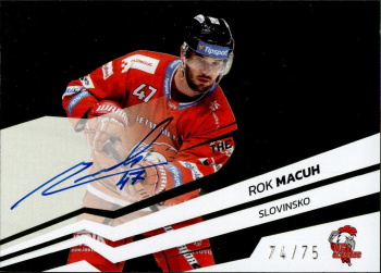 Rok Macuh Olomouc Tipsport ELH 2023/24 SportZoo 2. serie Around the World AUTO /75 #AWS-RM