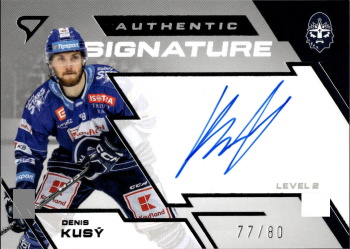 Denis Kusy Kladno Tipsport ELH 2023/24 SportZoo 2. serie Authentic Signature Level 2 /80 #SL2-KS