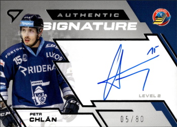 Petr Chlan Vitkovice Tipsport ELH 2023/24 SportZoo 2. serie Authentic Signature Level 2 /80 #SL2-CH