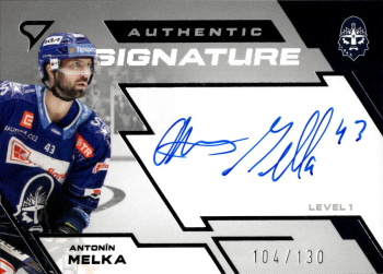 Antonin Melka Kladno Tipsport ELH 2023/24 SportZoo 2. serie Authentic Signature Level 1 /130 #SL1-AM