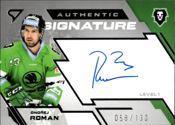 Ondrej Roman Mlada Boleslav Tipsport ELH 2023/24 SportZoo 2. serie Authentic Signature Level 1 /130 #SL1-OR