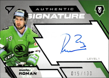 Ondrej Roman Mlada Boleslav Tipsport ELH 2023/24 SportZoo 2. serie Authentic Signature Level 1 /130 #SL1-OR