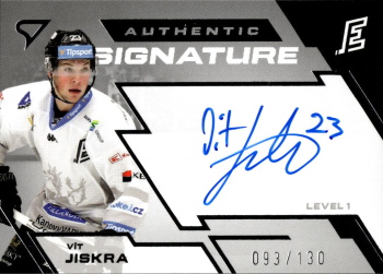 Vit Jiskra Karlovy Vary Tipsport ELH 2023/24 SportZoo 2. serie Authentic Signature Level 1 /130 #SL1-VJ