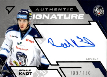 Ronald Knot Liberec Tipsport ELH 2023/24 SportZoo 2. serie Authentic Signature Level 1 /130 #SL1-KN