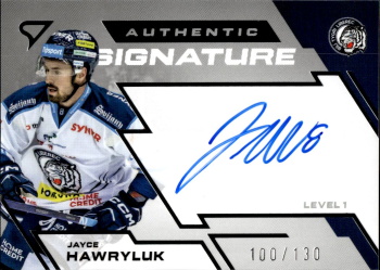Jayce Hawryluk Liberec Tipsport ELH 2023/24 SportZoo 2. serie Authentic Signature Level 1 /130 #SL1-JH