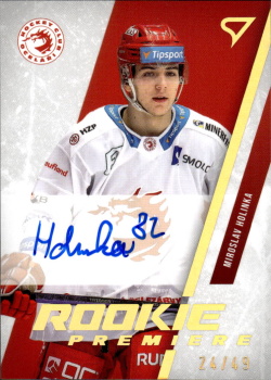 Miroslav Holinka Trinec Tipsport ELH 2023/24 SportZoo 2. serie Rookie Premiere AUTO /49 #RPS-MH