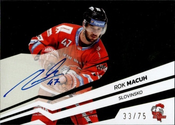 Rok Macuh Olomouc Tipsport ELH 2023/24 SportZoo 2. serie Around the World AUTO /75 #AWS-RM