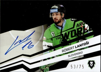 Robert Lantosi Mlada Boleslav Tipsport ELH 2023/24 SportZoo 2. serie Around the World AUTO /75 #AWS-RL