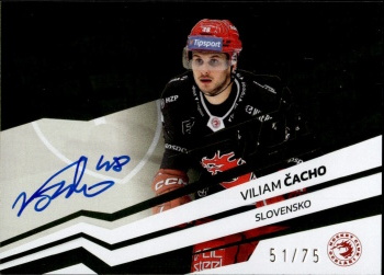 Viliam Cacho Trinec Tipsport ELH 2023/24 SportZoo 2. serie Around the World AUTO /75 #AWS-VC
